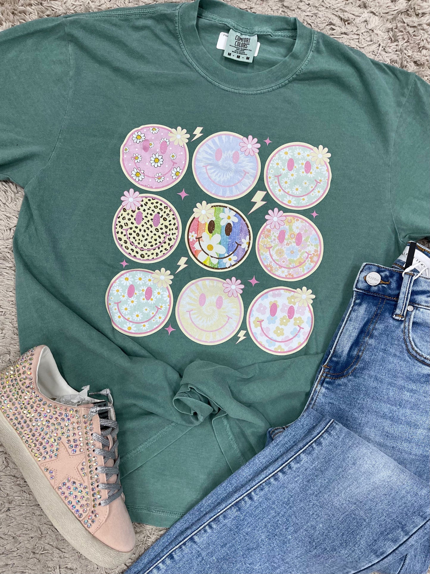 Preppy Smiley Face Tee