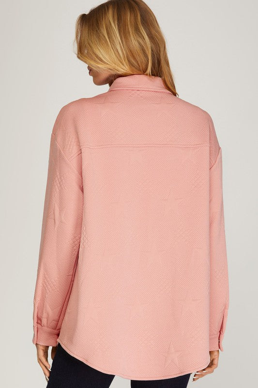 Pink Star Shacket