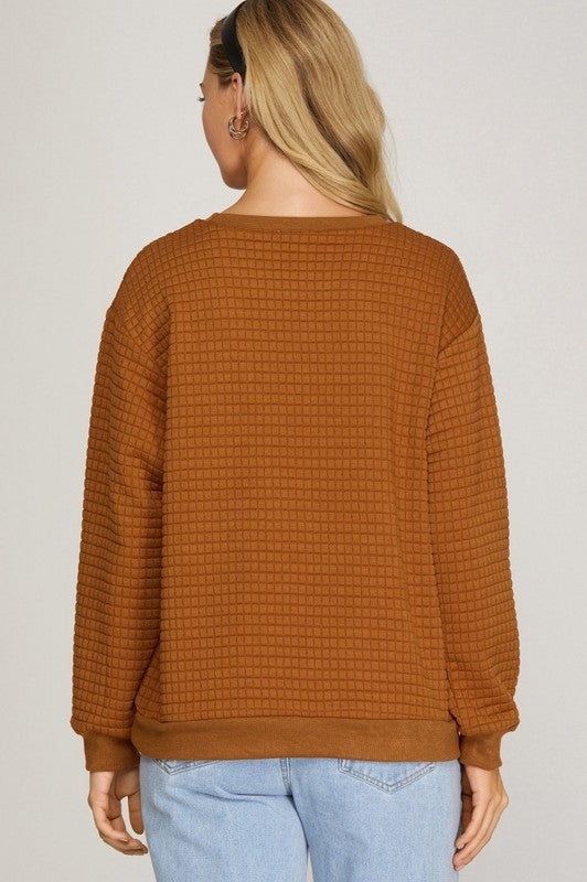 Caramel Apple Pullover Top