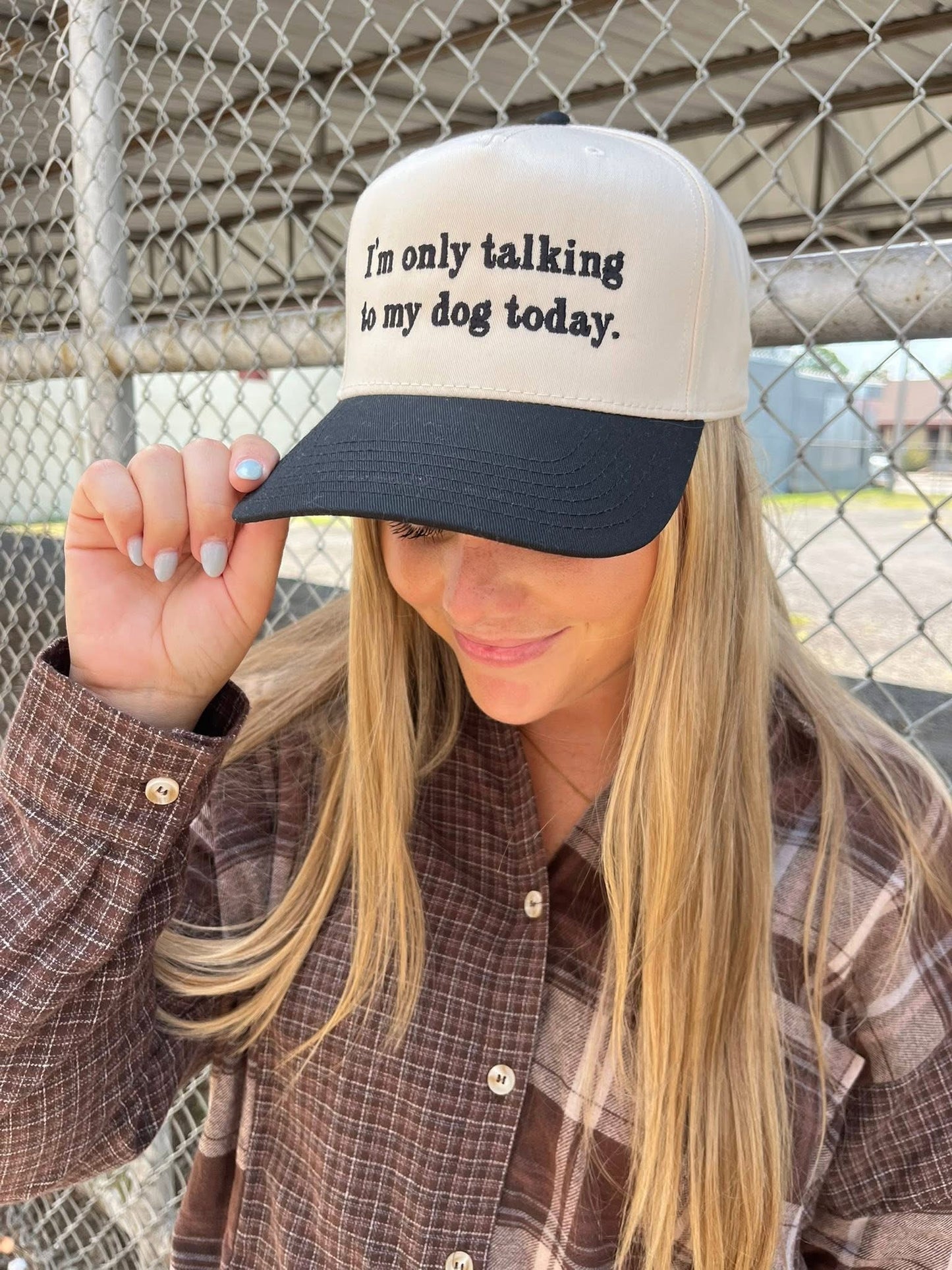 Only Talking To My Dog Trucker Hat
