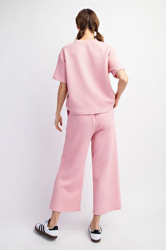 Textured Pink Pants