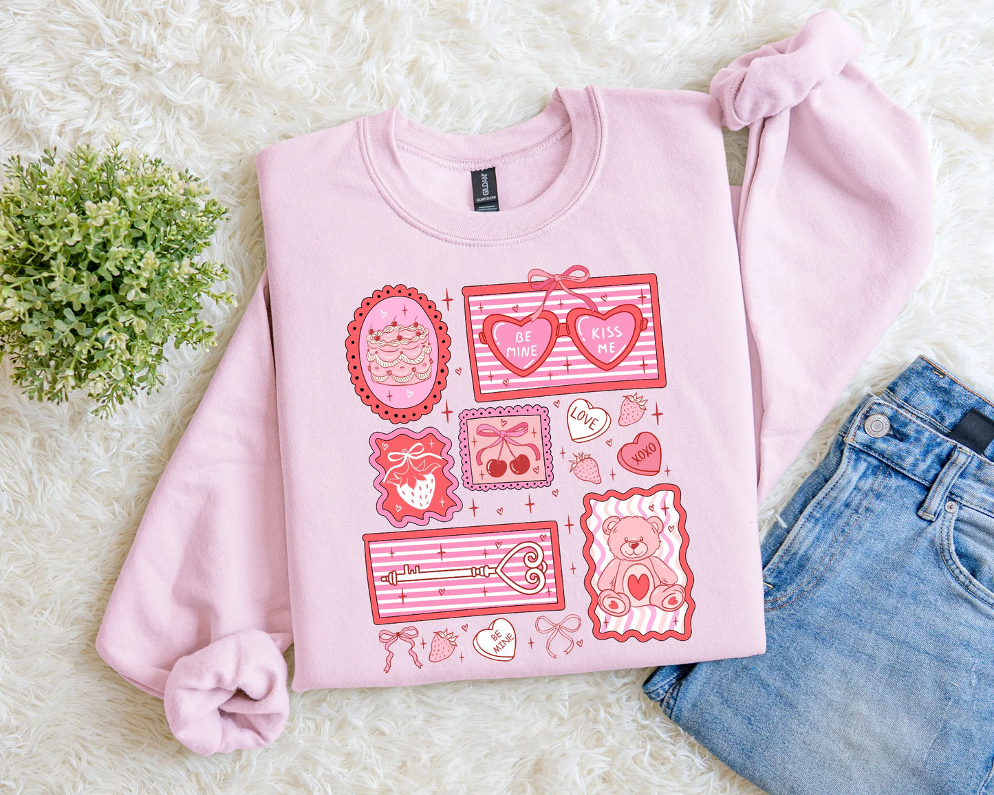Valentine's Day Collage Sweatshirt