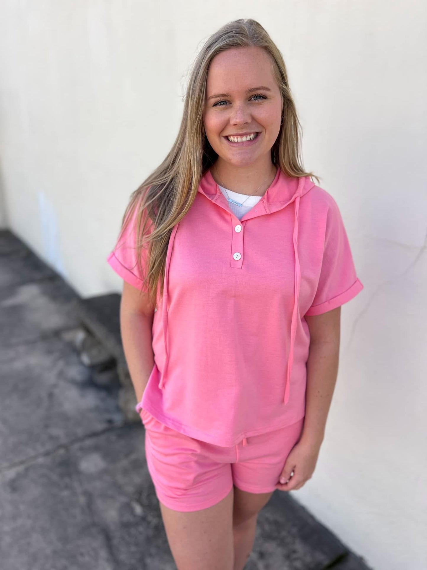Pink Shorts Set