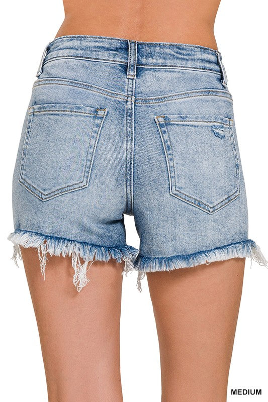 Bailey Frayed Denim Shorts