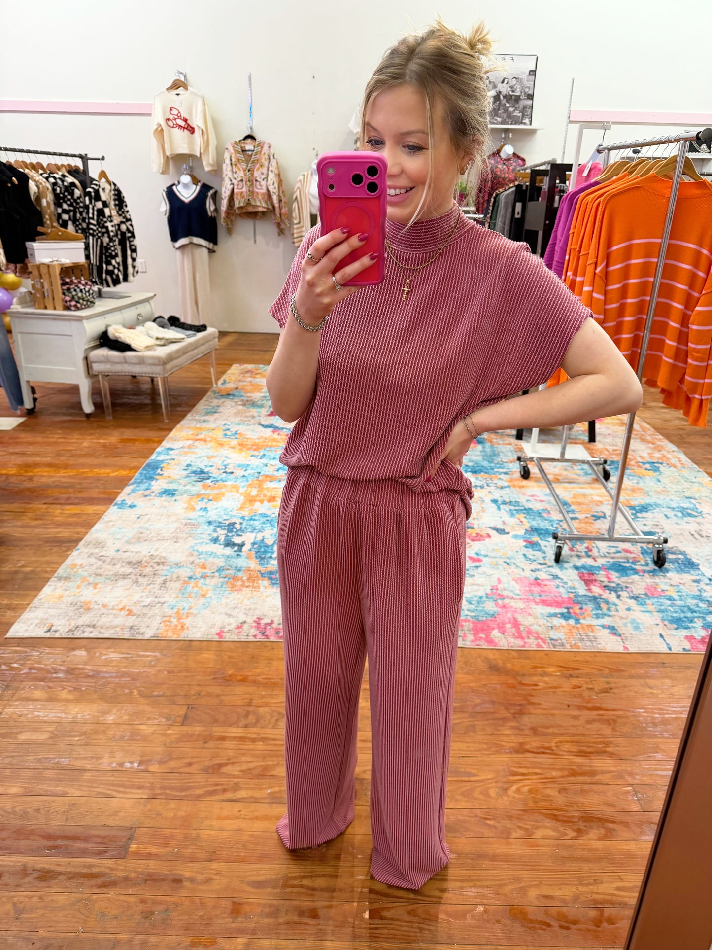 Sweetheart Ribbed Set