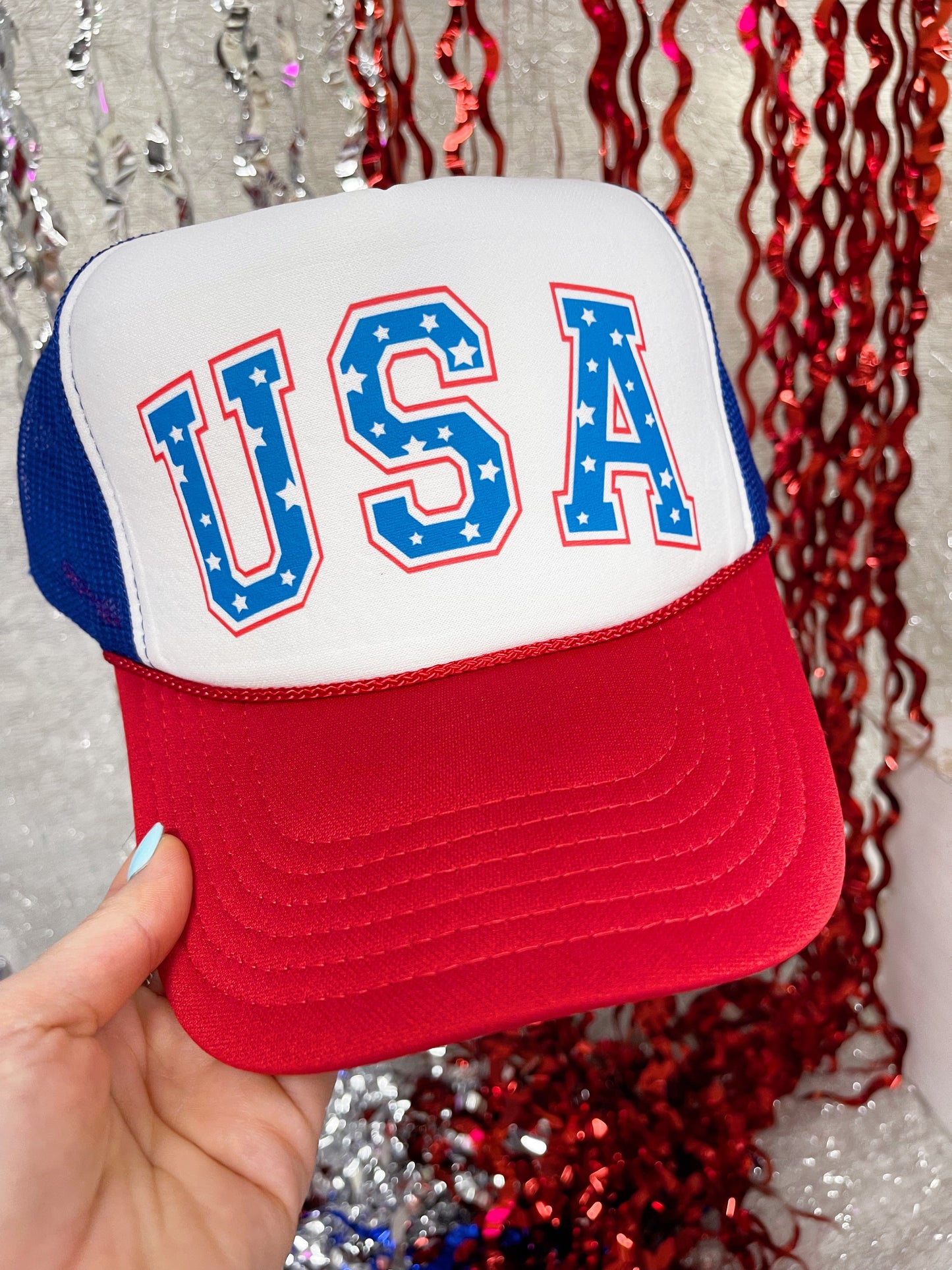 USA Stars Trucker Hat