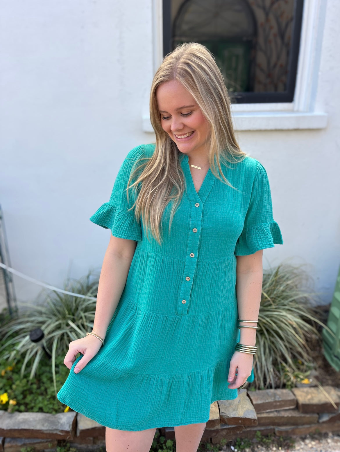 Jade Babydoll Dress