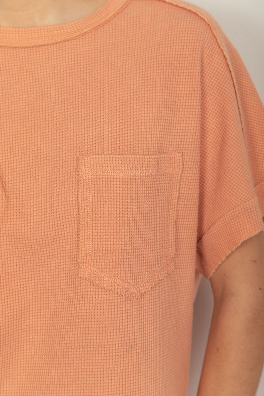 Whitney Washed Waffle Top