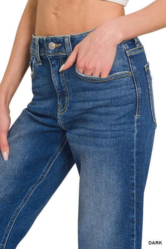 Emily Straight Leg Jeans- Zenana