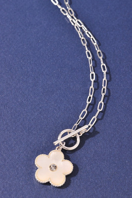 Flower Charm Necklace