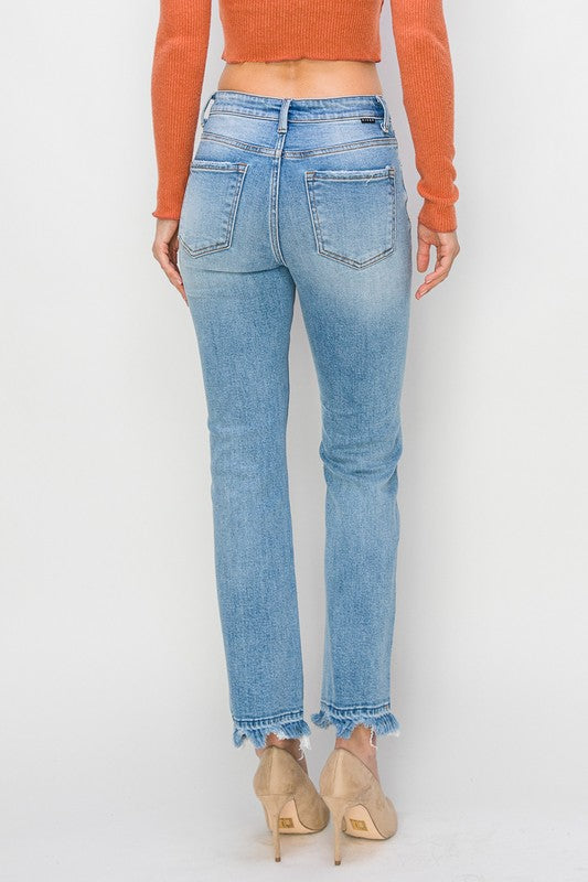 Polly Straight Jeans-Risen