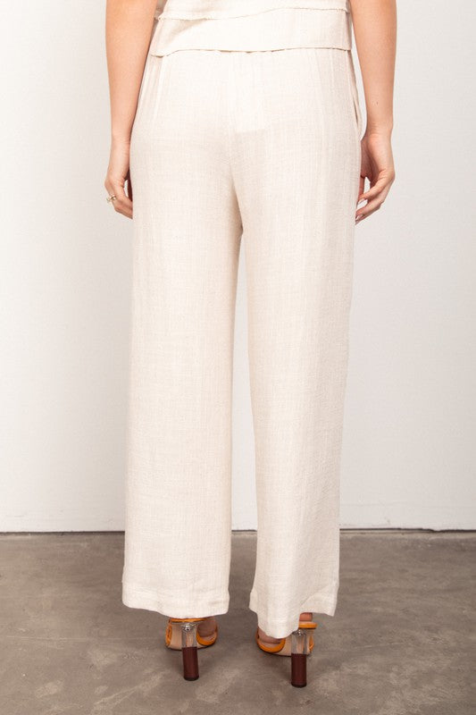 Oatmeal Linen Pants