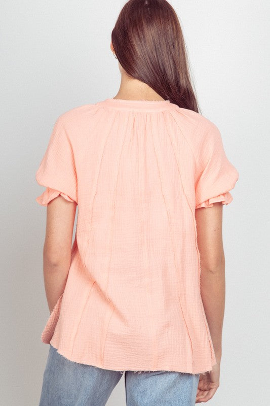 Pretty In Peach Top