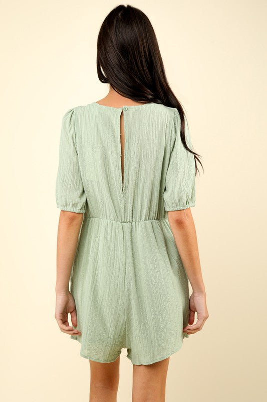 Sage Lace Romper