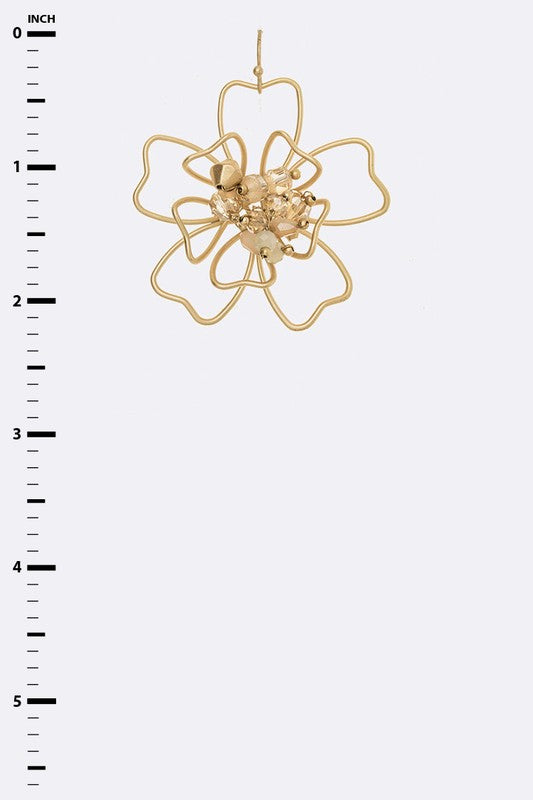 Wire Flower Earrings