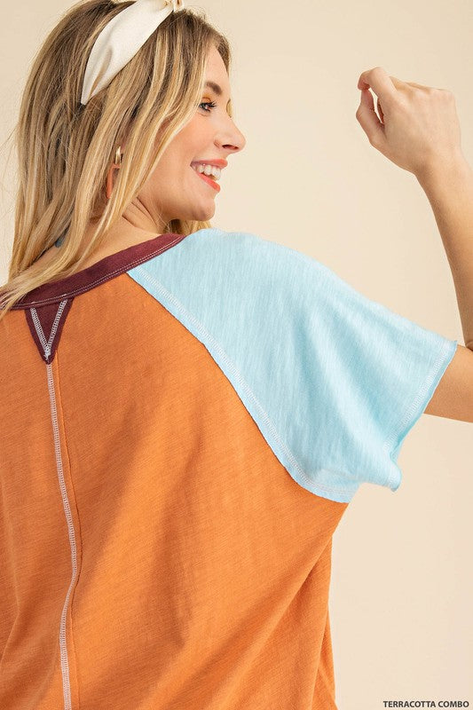 Terracotta Combo Top