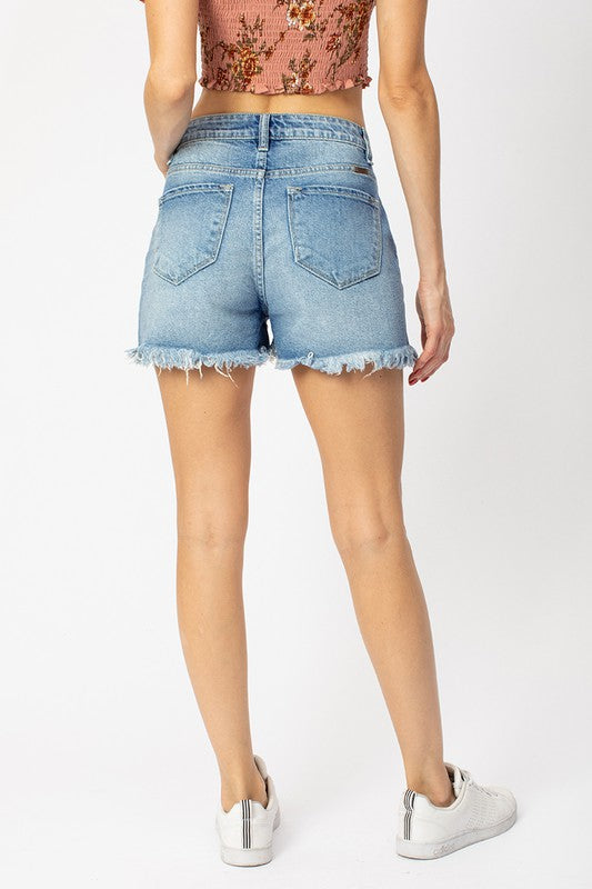 Lilly Denim Shorts-KanCan