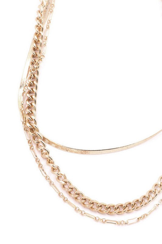 Gold Layered Chain Necklace