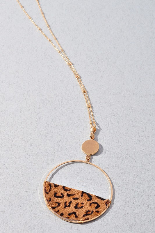 Long Gold Leopard Necklace