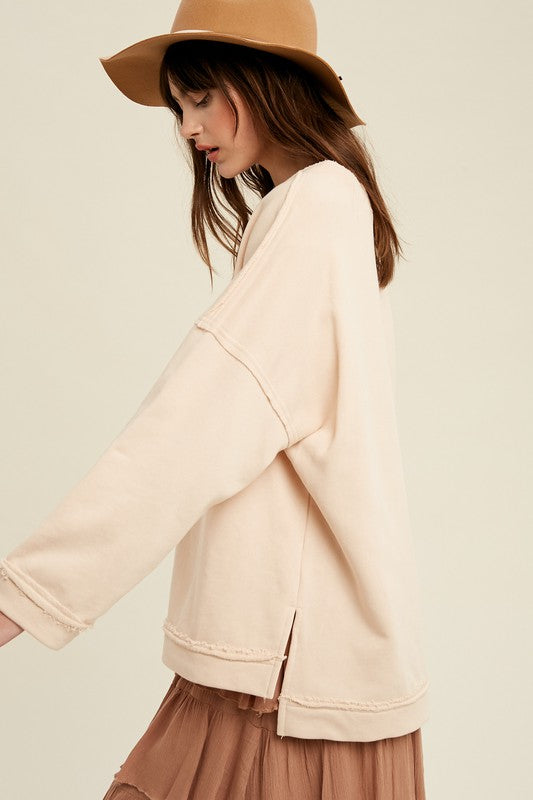 On The Go Pullover Top