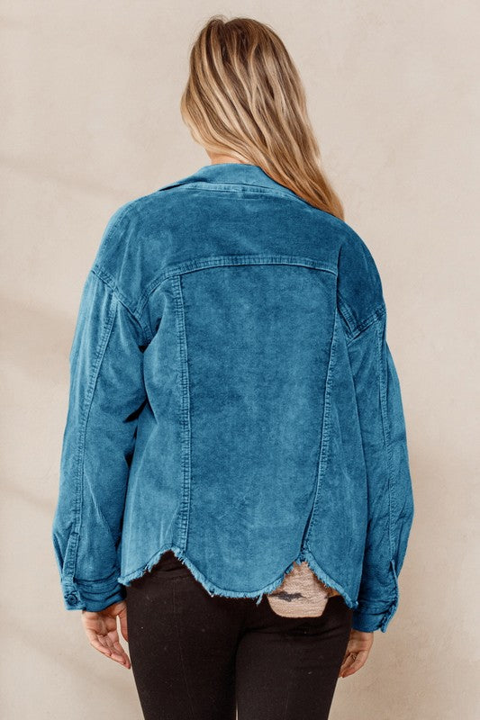 Teal Corduroy Jacket