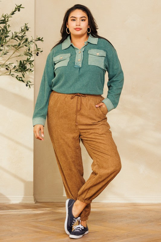 Corduroy Jogger Pants