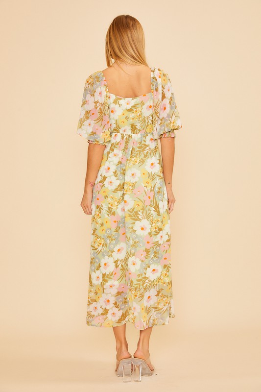 Floral Smocked Maxi Dress