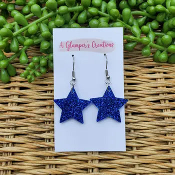 USA Star Earrings