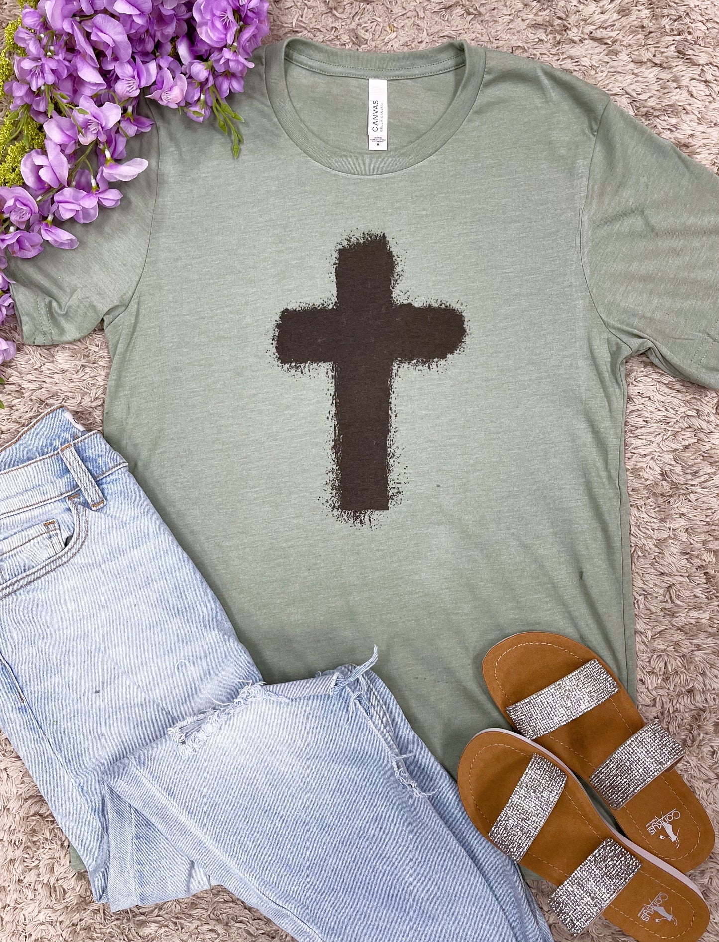 Brush Cross Tee