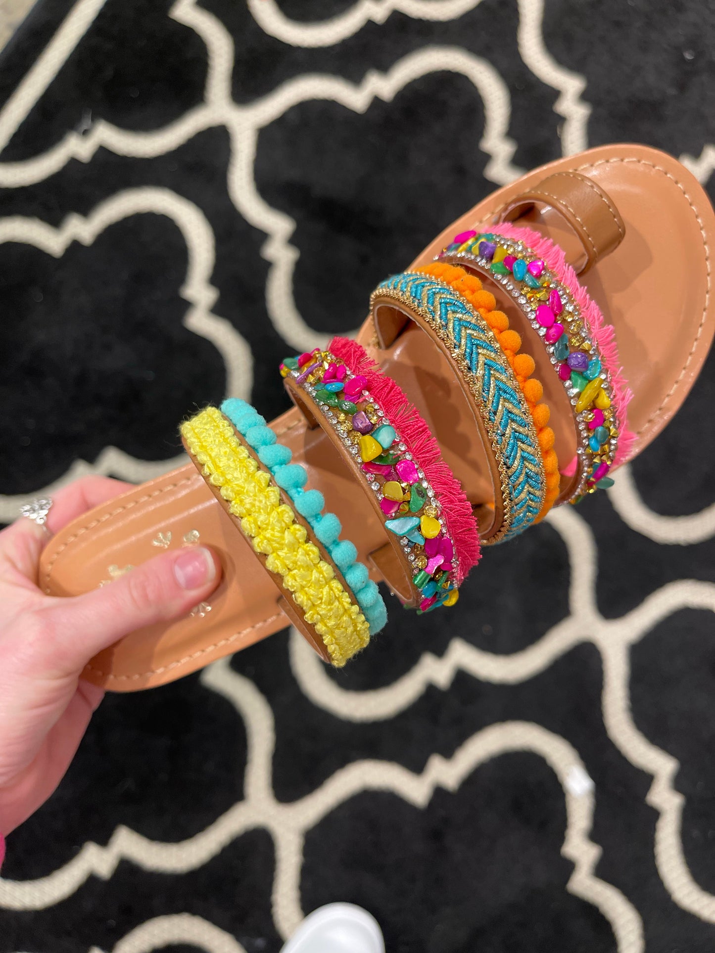 Boho Lively Sandals-Camel Threads