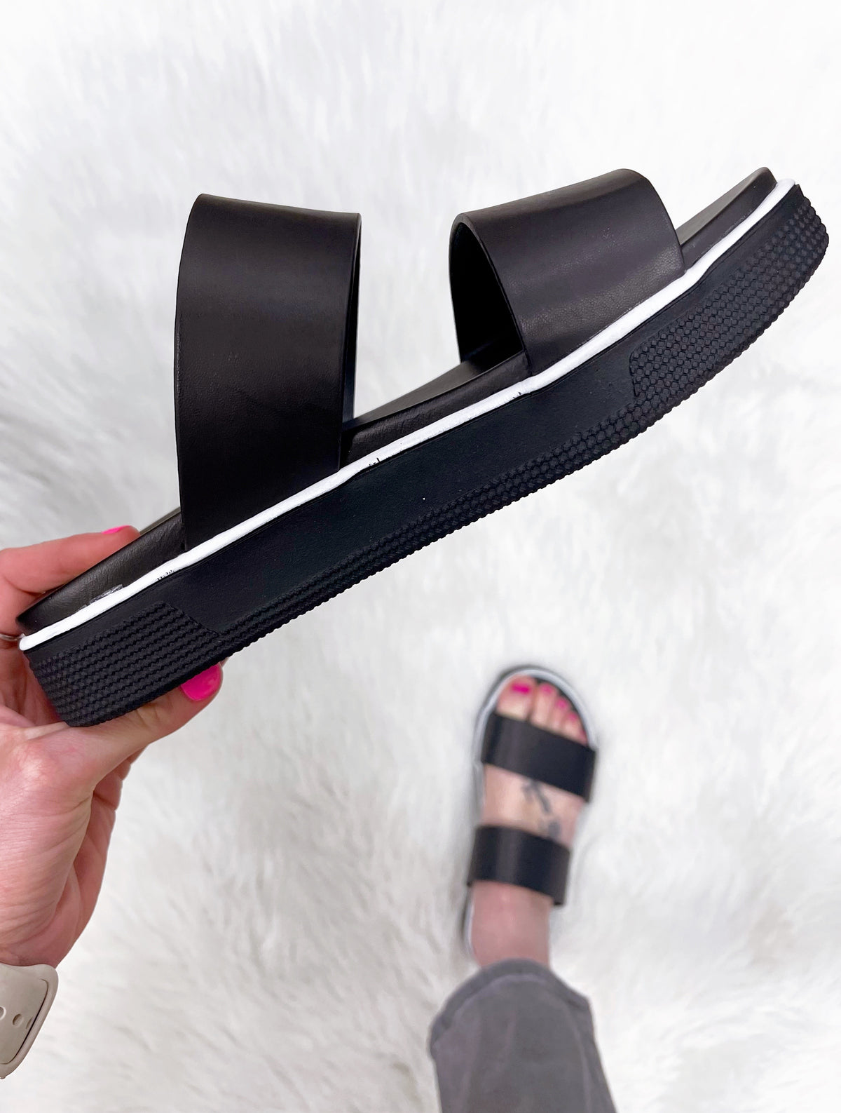 Cynthia Black Sandals-MIA