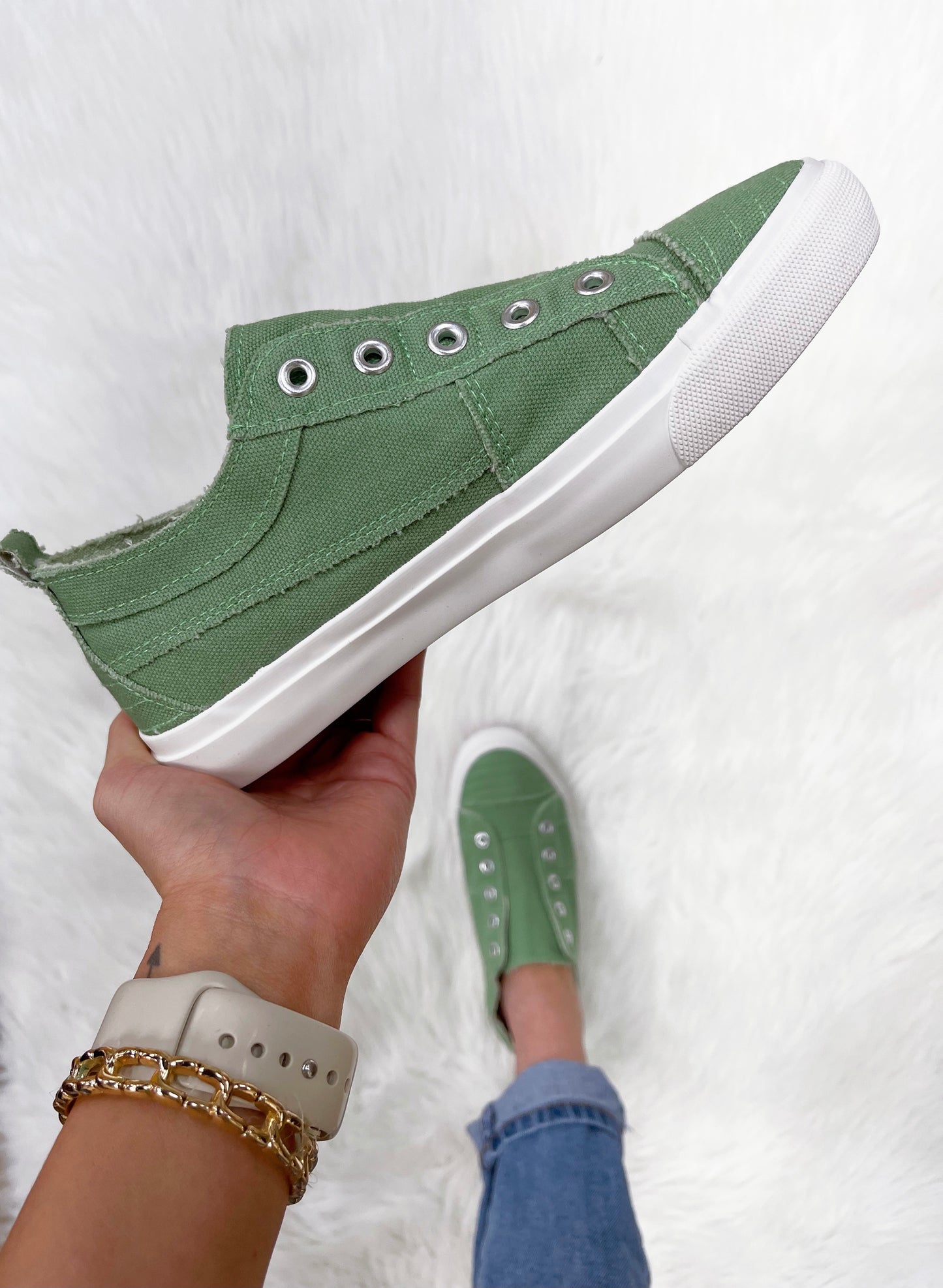Babalu Sage Sneakers-Corkys