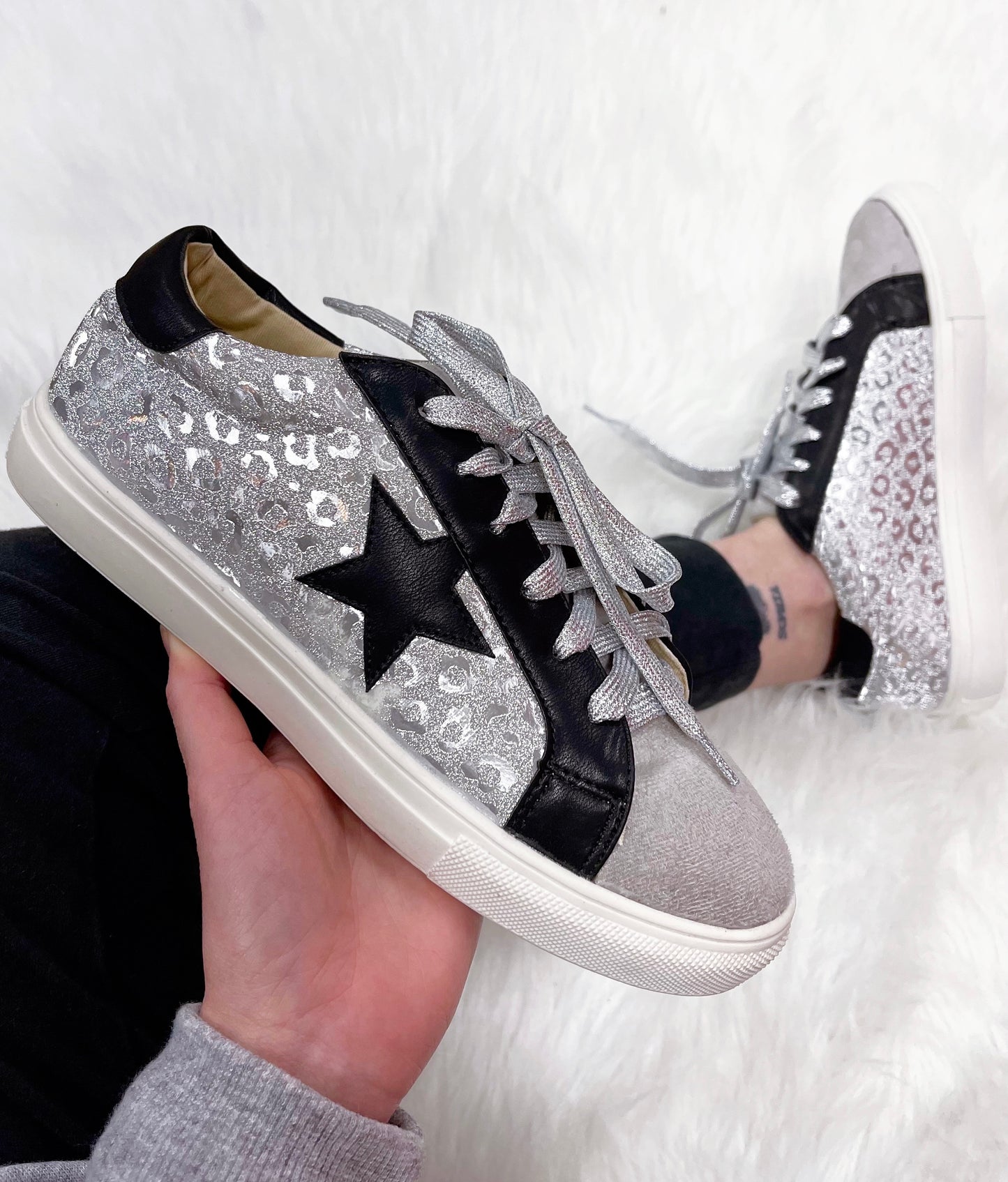 Vivi Silver Shoes-Camel Threads