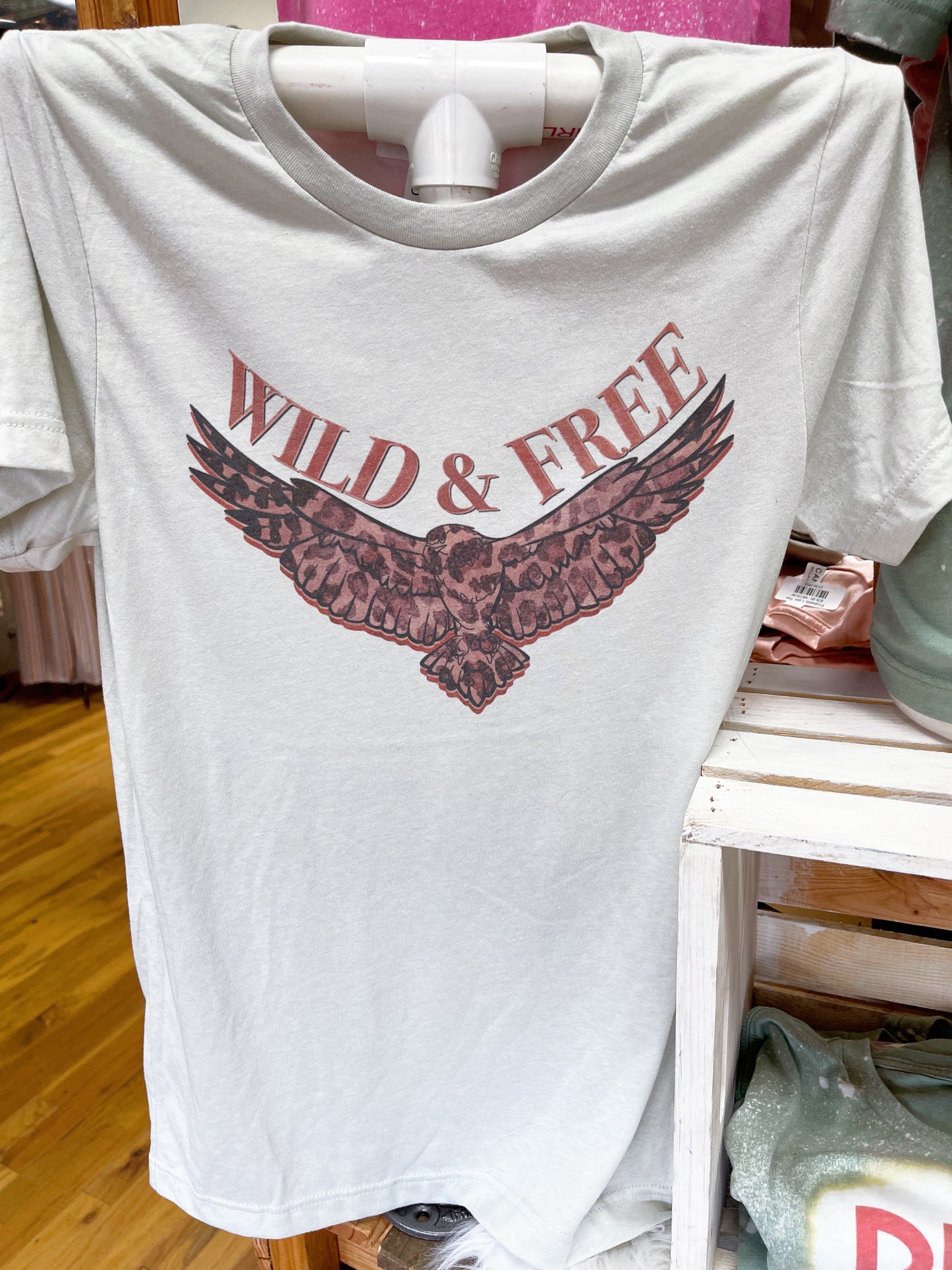 Wild & Free Leopard Eagle Tee