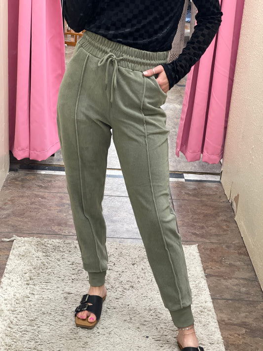Sage Terry Joggers