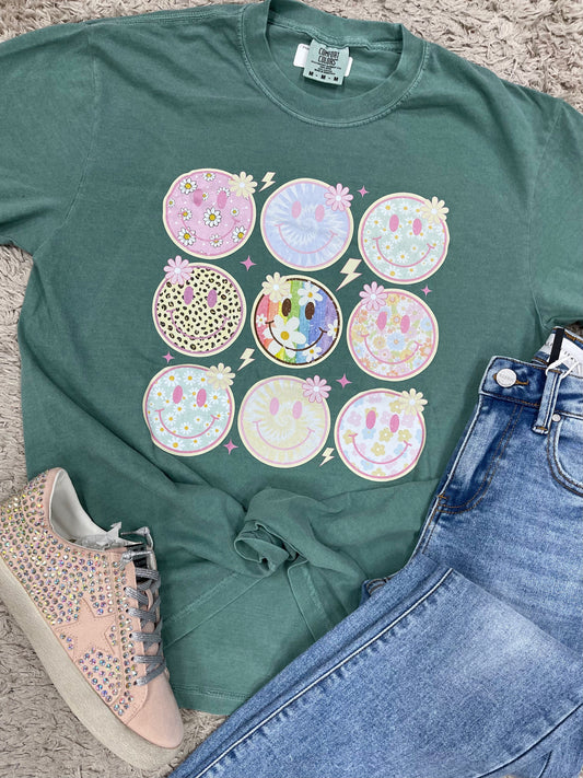 Preppy Smiley Face Tee