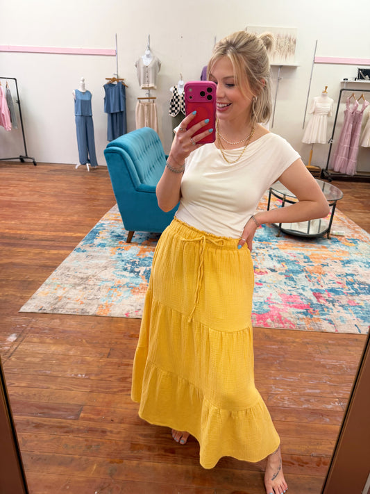 Golden Hour Maxi Skirt