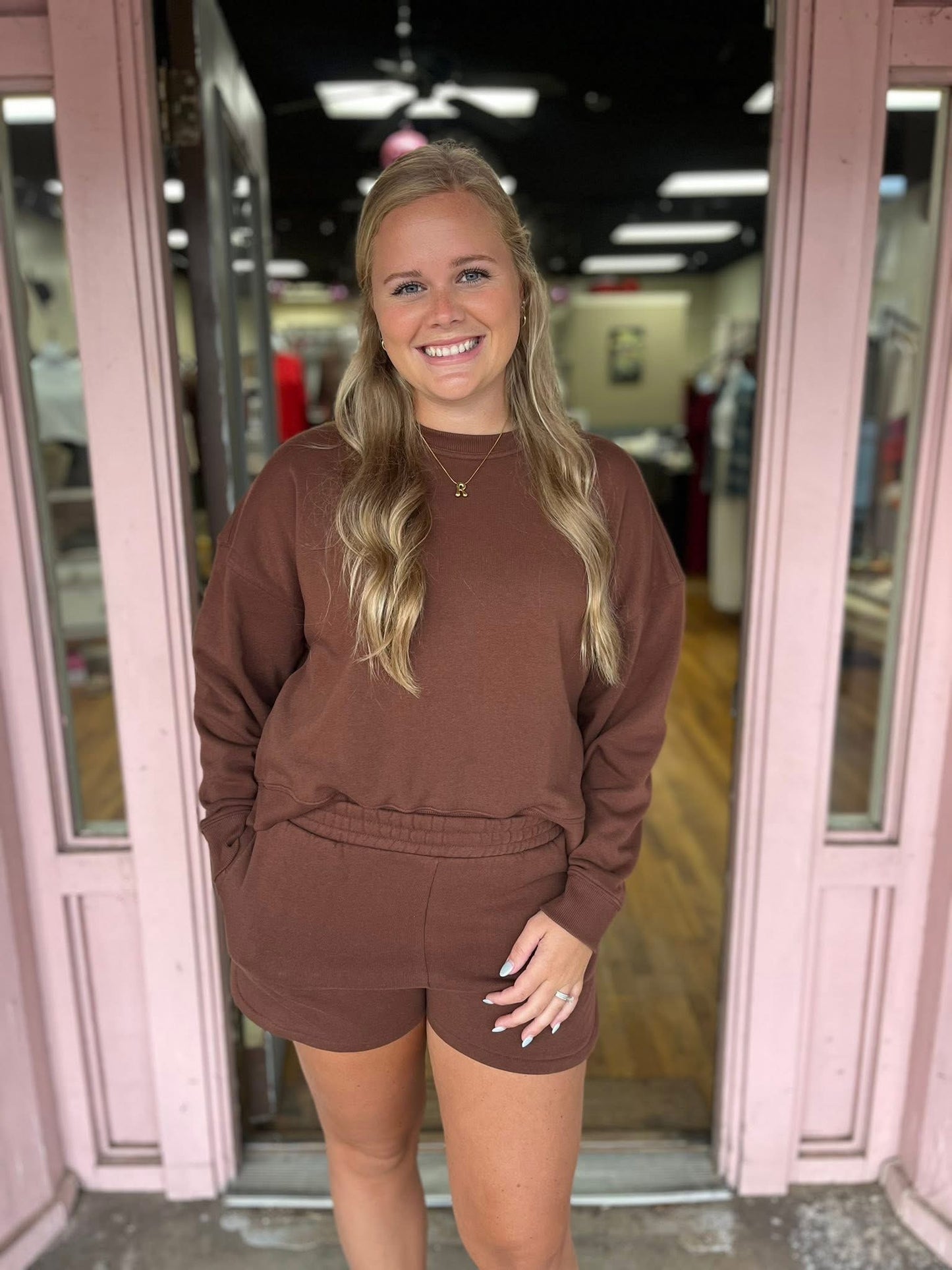 Sweatshirt & Shorts Set