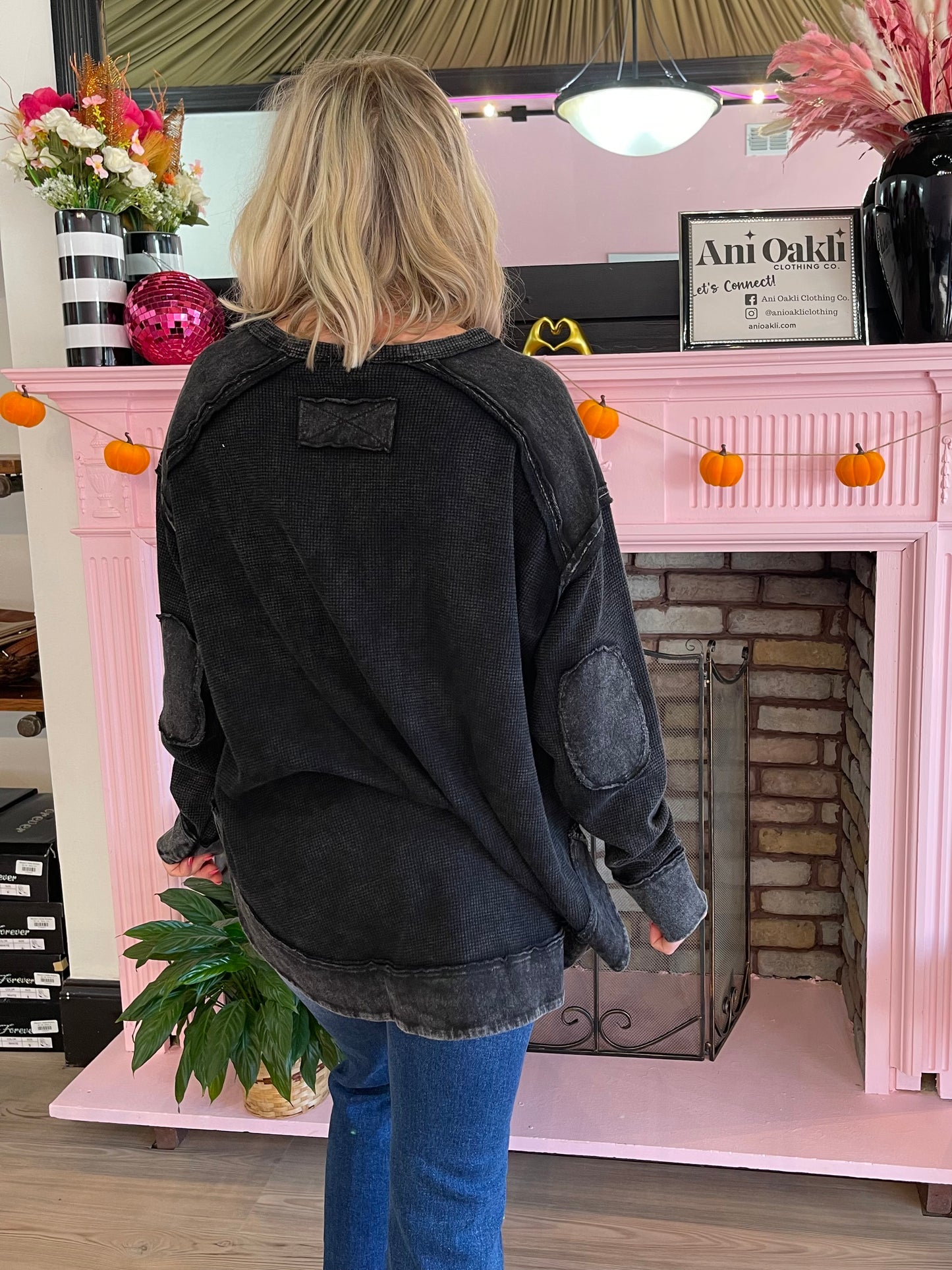 Cozy Knit Patch Pullover