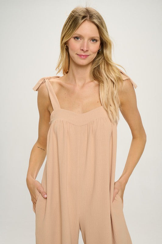 Taupe Tank Jumpsuit