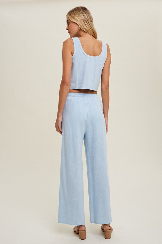 Sky Linen Pants