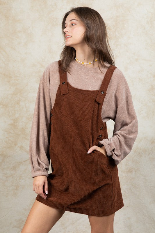 Hot Chocolate Corduroy Dress – Ani Oakli Clothing Co