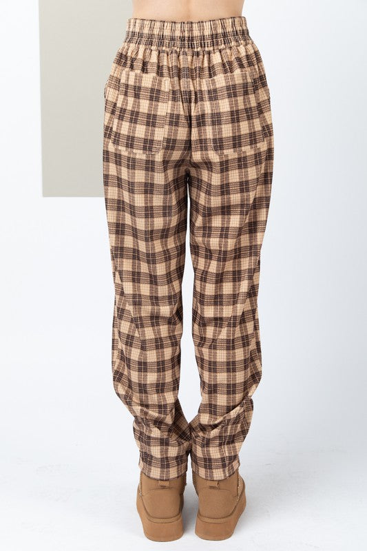 Mocha Mix Plaid Pants