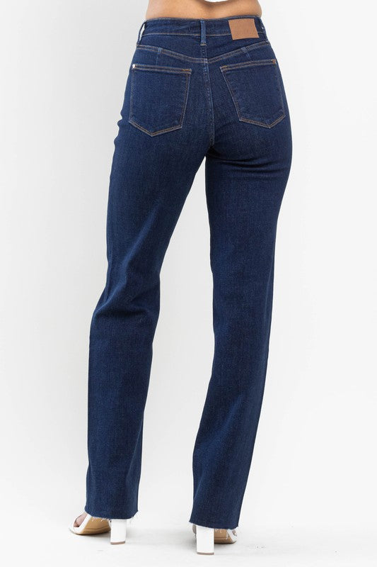 Veronica Vintage High Waist Straight Jeans-Judy Blue