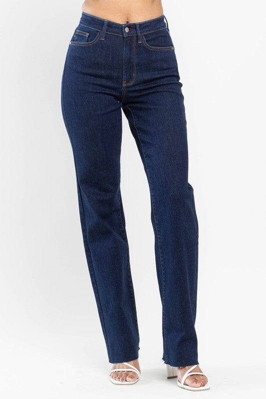 Veronica Vintage High Waist Straight Jeans-Judy Blue