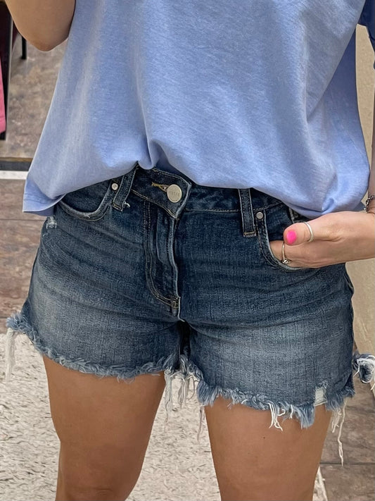 Bailey High Rise Denim Shorts-Risen