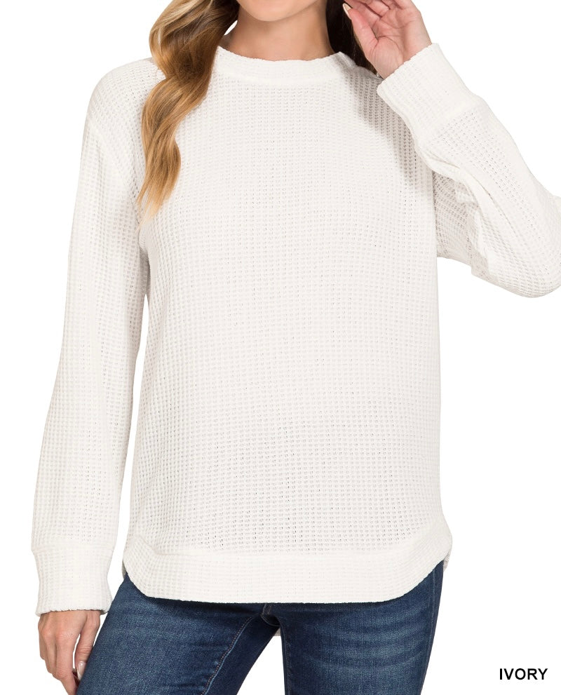 Chenille Waffle Sweater