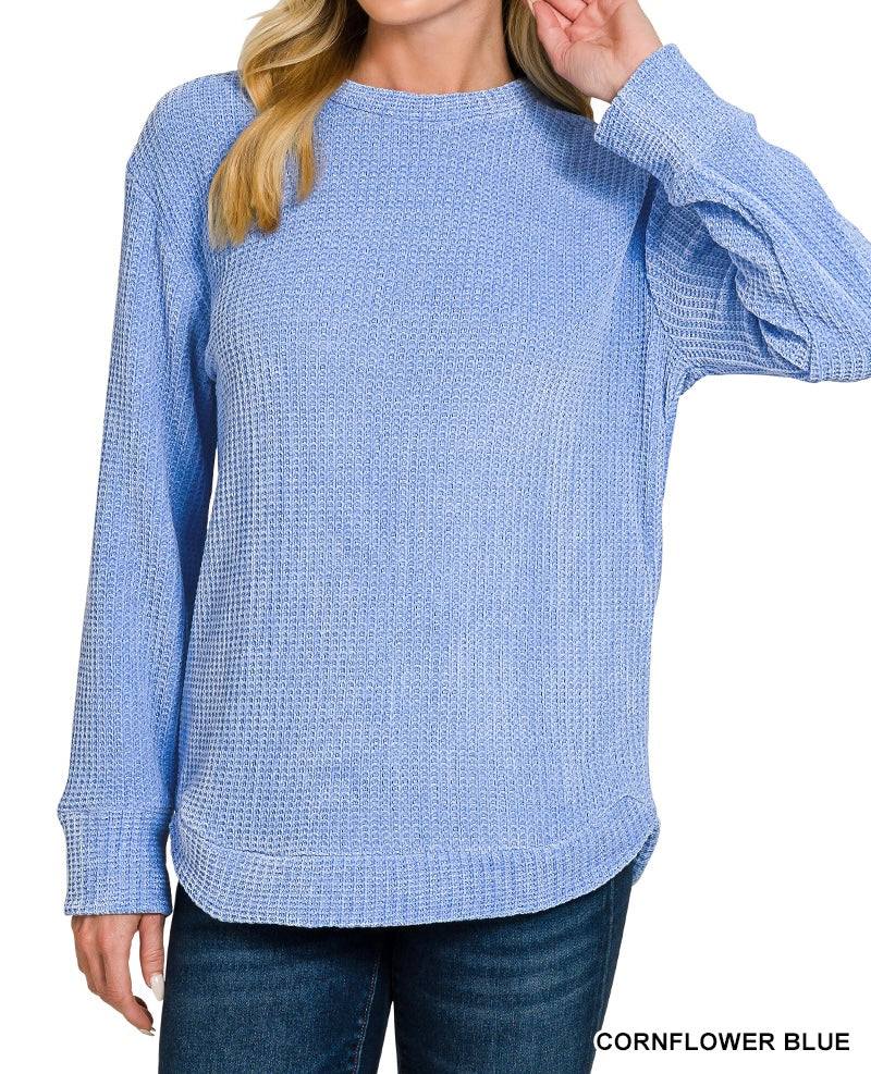 Chenille Waffle Sweater