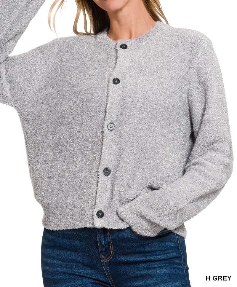 Comfy Button Cardigan