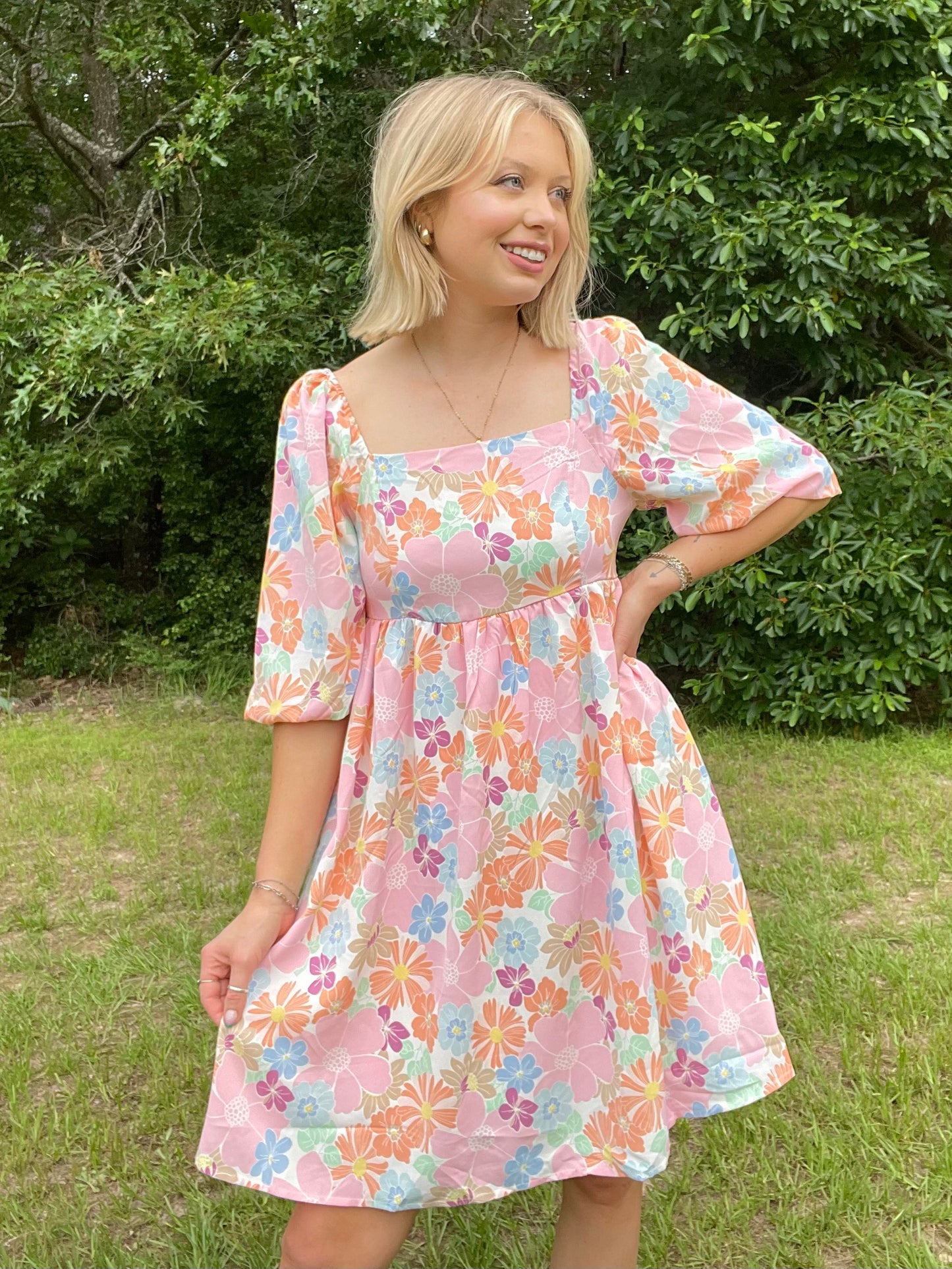 Light Pink Floral Dress (Copy)